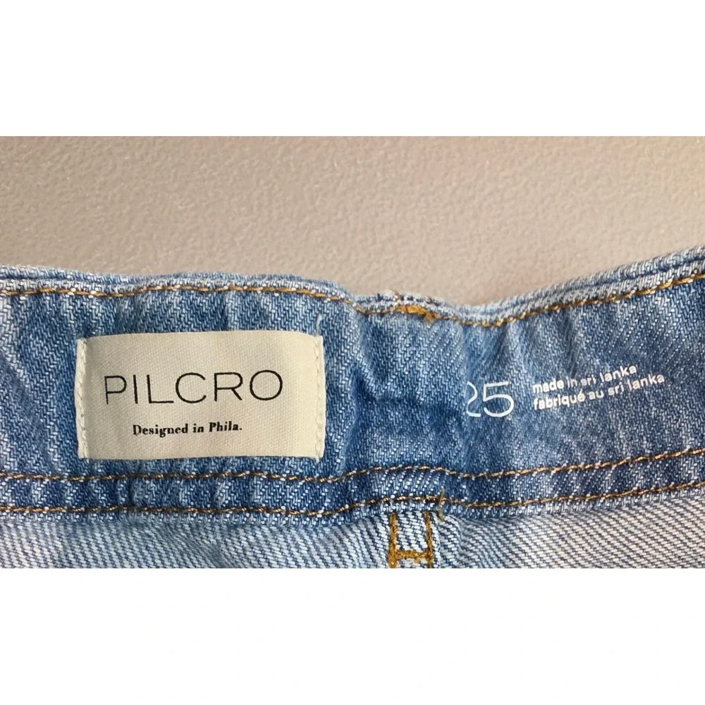 Anthropologie Pilcro Womens 25 The Adi Mid Rise Relaxed Denim‎ Shorts NWT - Picture 14 of 14